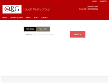 Tablet Screenshot of homeswithquesta.net